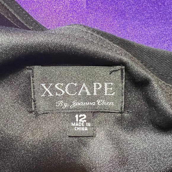 📌Xscape Mermaid Style Asymmetrical Neckline Prom - Ball - Formal Evening Dress - Picture 15 of 16